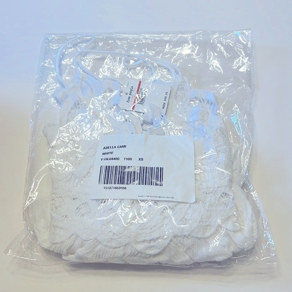 Free People Adella Cami White Size XS Extra Small NWT FP One - Picture 10 of 12